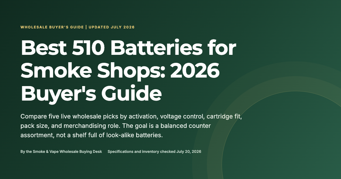Best 510 batteries wholesale buyer's guide for smoke shops
