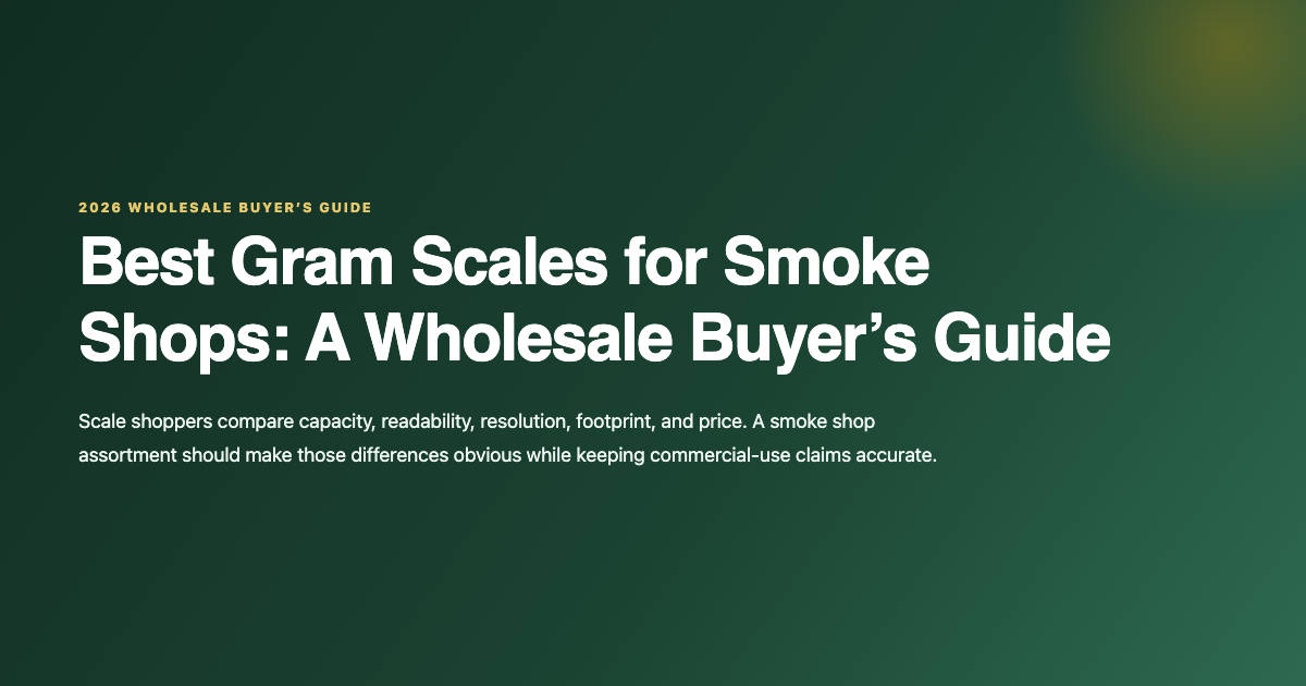 Best digital gram scales wholesale guide for smoke shops