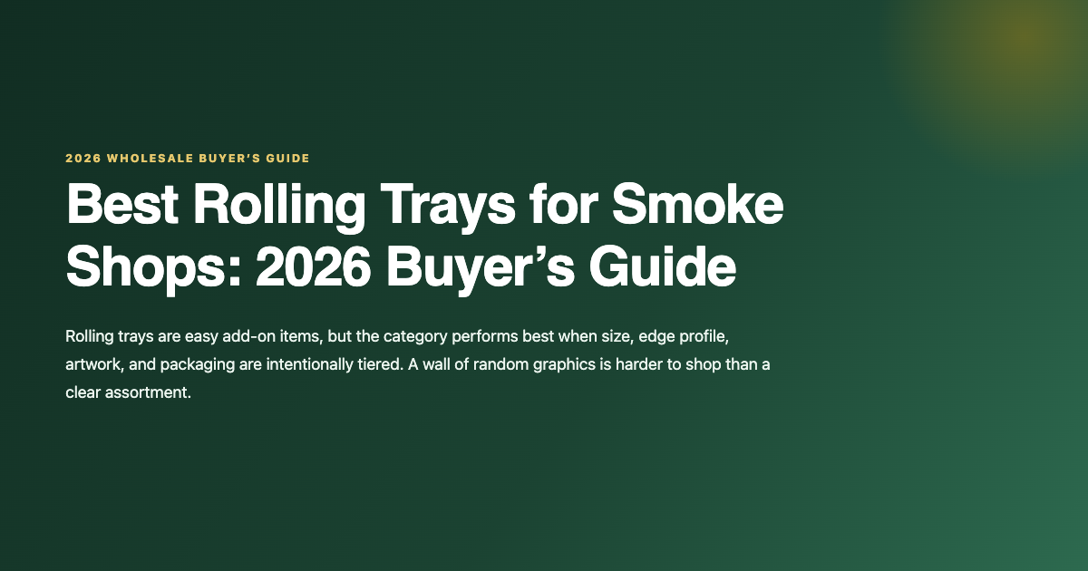 Best wholesale rolling trays guide for smoke shops