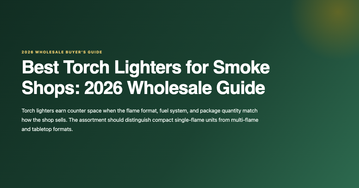 Best torch lighters wholesale guide for smoke shops