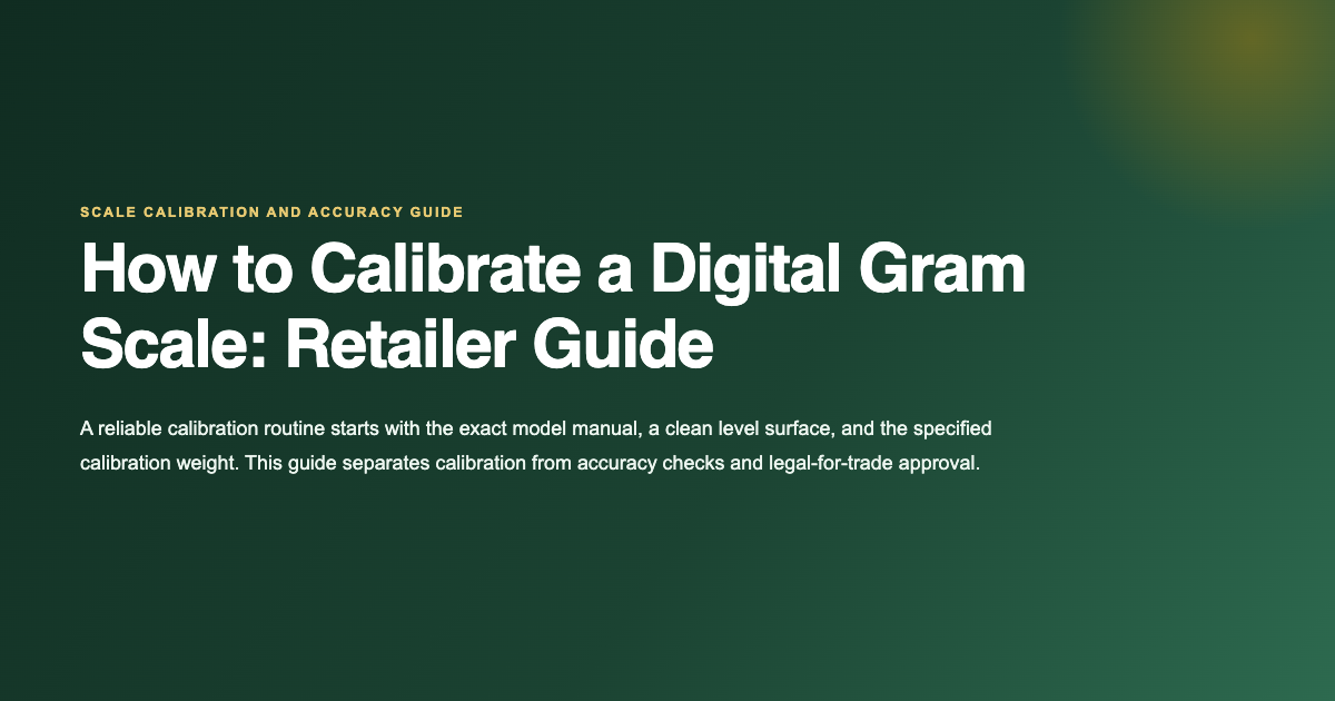 How to calibrate a digital gram scale wholesale retailer guide