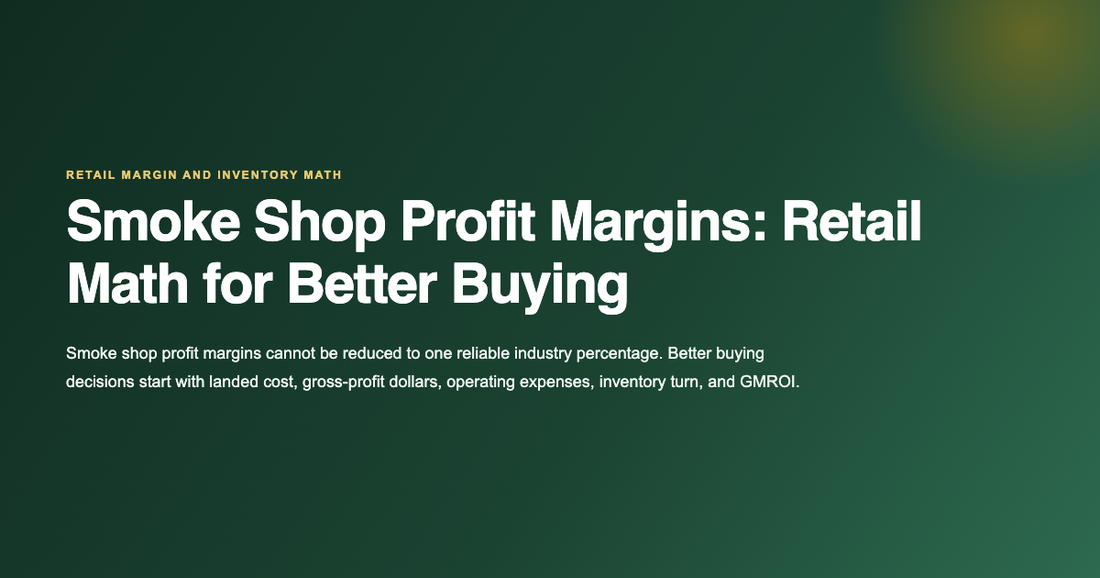Smoke shop profit margins and retail buying math guide