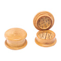 Light Color Wooden 2 Part Grinder by Green Flower - Wholesale