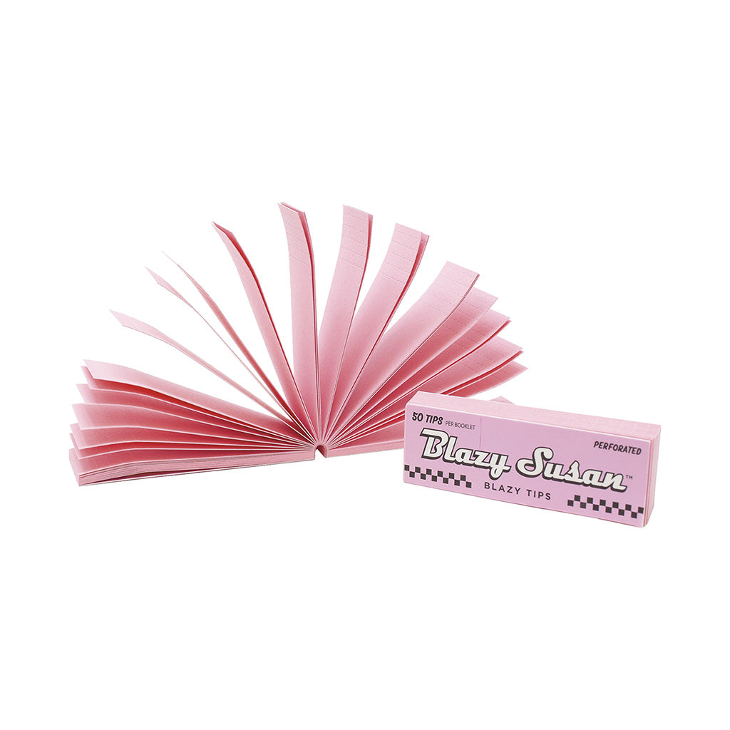 25ct. 50 tips/pack Blazy Susan Pink Filter Tips by Blazy Susan - Wholesale