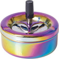 Rainbow Annodize Spinning Ashtray by Connection Store - Old HBH Wholesale - Wholesale