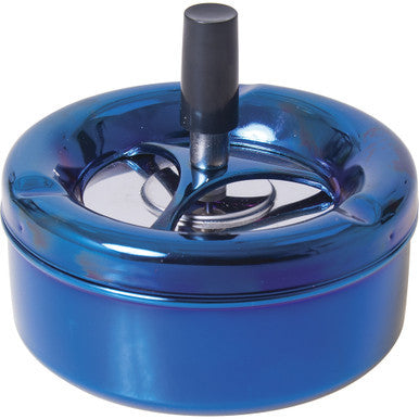 Icy Blue Annodize Spinning Ashtray by Fujima - Wholesale