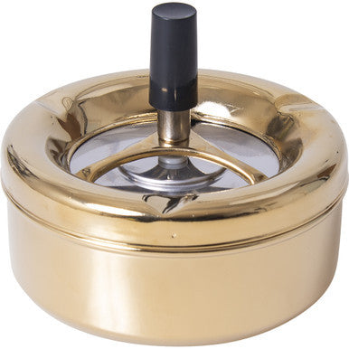 Gold Annodize Spinning Ashtray by Fujima - Wholesale