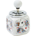 Playing Card Ceramic Spinning Ashtray by Fujima - Wholesale
