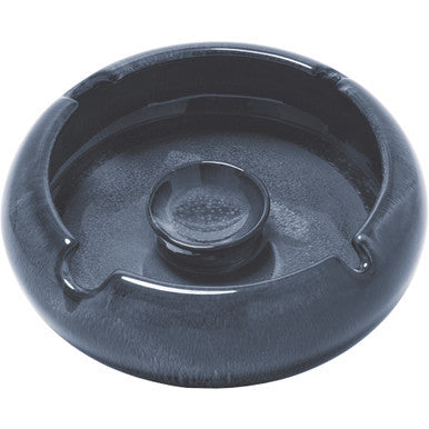 6.5in Reactive Finish Ceramic Ashtray - Blue by Fujima - Wholesale