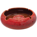 6.5in Reactive Finish Ceramic Ashtray - Red by Connection Store - Old HBH Wholesale - Wholesale