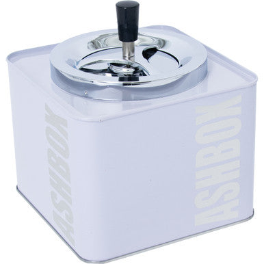 7in White Ashbox Spinning Ashtray by Fujima - Wholesale