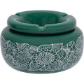 5in Moroccan Ceramic Ashtray - Green Pasley by Connection Store - Old HBH Wholesale - Wholesale