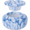 5in Moroccan Ceramic Ashtray - Marble Blue by Fujima - Wholesale