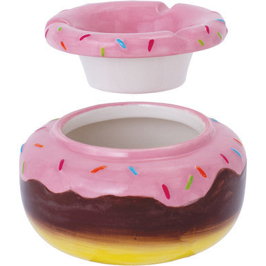 5in Moroccan Ceramic Ashtray - Pink Donut by Fujima - Wholesale