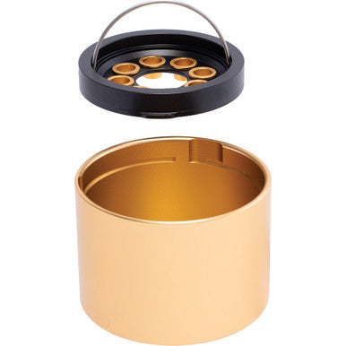 3.3in Gold Aluminum Ashtray by Connection Store - Old HBH Wholesale - Wholesale