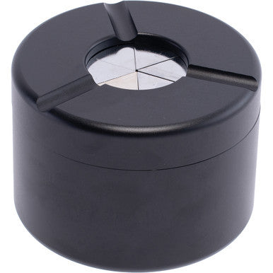 3.1in Black Openable Aluminum Ashtray by Connection Store - Old HBH Wholesale - Wholesale