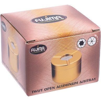 3.1in Gold Openable Aluminum Ashtray by Green Flower - Wholesale