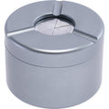 3.1in Silver Openable Aluminum Ashtray by Green Flower - Wholesale