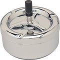 5" Chrome Round Spinning Ashtray by Connection Store - Old HBH Wholesale - Wholesale