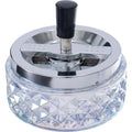4.75" Glass Spinning Ashtray - Green by Connection Store - Old HBH Wholesale - Wholesale