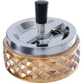 4.75" Glass Spinning Ashtray - Red by Connection Store - Old HBH Wholesale - Wholesale