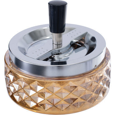 4.75" Glass Spinning Ashtray - Red by Connection Store - Old HBH Wholesale - Wholesale