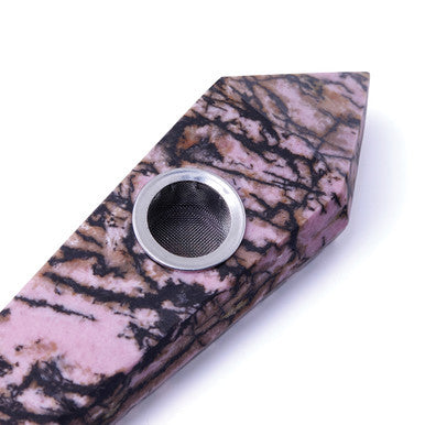 Rhodonite Gemstone Pipes - Astral Project by Astral Project - Wholesale