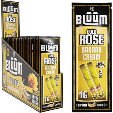10 Ct. Banana Cream Bluum Wild Flower Rolls Gold Rose by King Palm - Wholesale