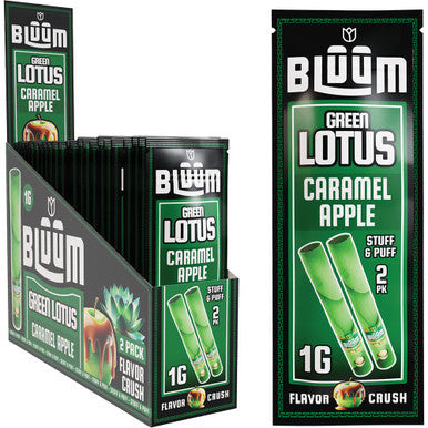 10 Ct. Caramel Apple Bluum Wild Flower Rolls Green Lotus by King Palm - Wholesale