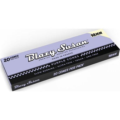 12 Ct. 20pk Purple Cones 98mm Blazy Susan by Blazy Susan - Wholesale