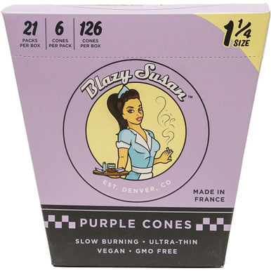 21 Ct. 6pk. Blazy Susan Purple Cones 1-1/4 by Blazy Susan - Wholesale