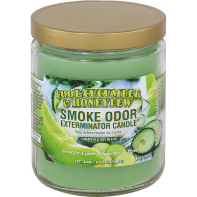 12ct. Cool Cucumber & Honeydew Smoke Odor Candles 13oz by Smoke Odor - Wholesale