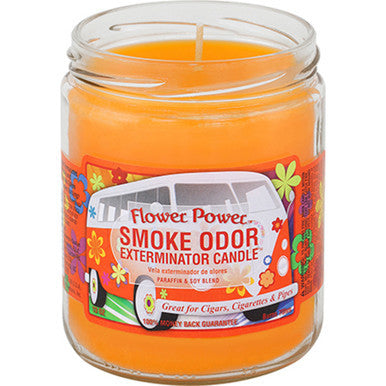 12ct. Flower Power Smoke Odor Candles 13oz. by Smoke Odor - Wholesale