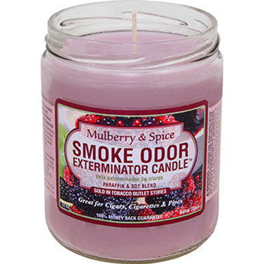 12ct. Mulberry & Spice Smoke Odor Candles 13oz. by Smoke Odor - Wholesale