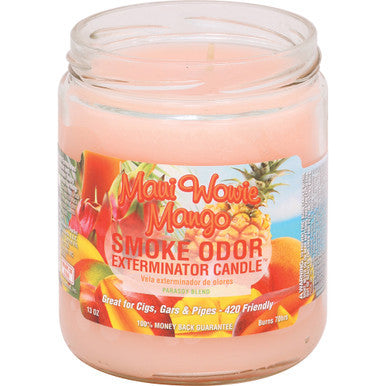 12ct. Maui Wowie Mango  Odor Candles 13oz. by Smoke Odor - Wholesale