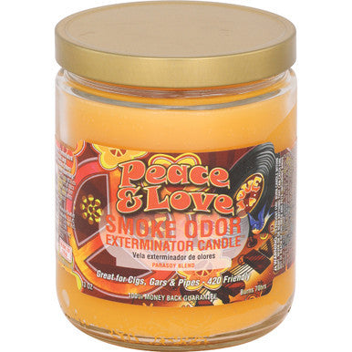 12ct. Peace & Love Smoke Odor Candles 13oz. by Smoke Odor - Wholesale