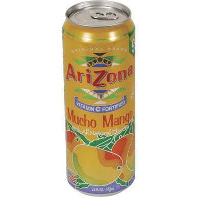 Arizona Mucho Mango Tea Safe Can 23Oz by Green Flower - Wholesale