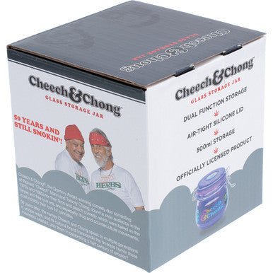 500Ml Glass Jar Cheech & Chong Purple Color by Cheech & Chong - Wholesale