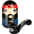 5.5in Dave's Not Here Sherlock Hand Pipe & Collectors Tin by Cheech & Chong - Wholesale