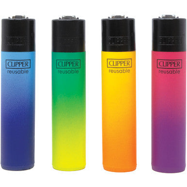 48Ct. Metallic Gradient Clipper Lighters by Clipper - Wholesale