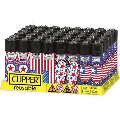 48Ct. National Stars Clipper Lighters by Clipper - Wholesale