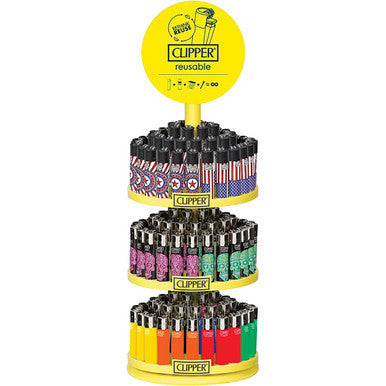 144Ct.Mix Clipper Lighters Carousal+ 12 Free Lighters by Clipper - Wholesale