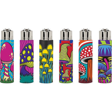 30Ct Mushroom POP Clipper Lighters by Clipper - Wholesale