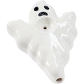 3.5in Ghost Ceramic Pipe - Wacky Bowlz by Wacky Bowlz - Wholesale