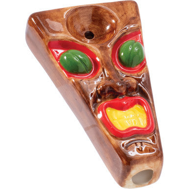 3.5in Tiki Ceramic Pipe - Wacky Bowlz by Wacky Bowlz - Wholesale