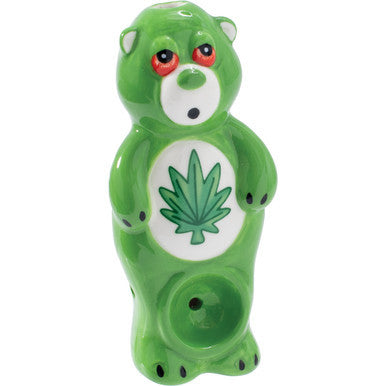 3.5in Stoned Bear Ceramic Pipe - Wacky Bowlz by Wacky Bowlz - Wholesale