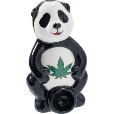 3.5in Panda Ceramic Pipe - Wacky Bowlz by Wacky Bowlz - Wholesale
