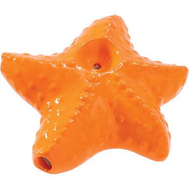 3.5in Starfish Ceramic Pipe - Wacky Bowlz by Wacky Bowlz - Wholesale