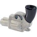 3.5in Hand Gun Ceramic Pipe - Wacky Bowlz by Wacky Bowlz - Wholesale