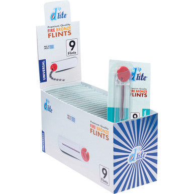 24Ct Flint Display (9pcs/Card) - by DipLite by DipLite - Wholesale